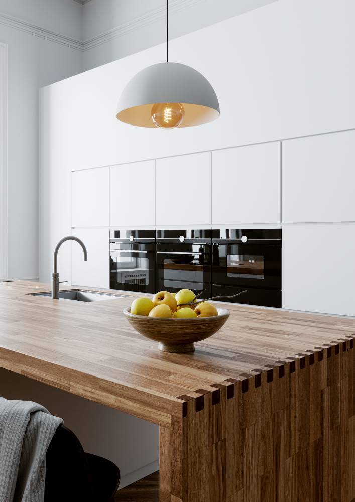 Gaetano Ø38 Wit hanglamp Van Eglo - Deze hanglamp heeft een stijlvolle, halfronde kap met een witte afwerking die een moderne en strakke uitstraling geeft.