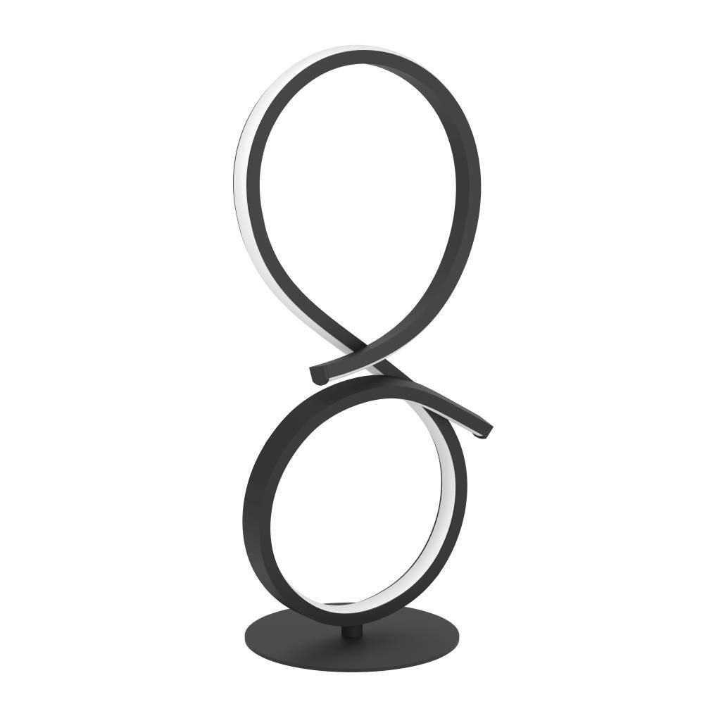 Serpins 40cm Zwart tafellamp Van Eglo - Het minimalistische en futuristische design van de lamp maakt het een stijlvolle toevoeging aan elk modern huis, terwijl de energiezuinige LED-technologie het een duurzame keuze maakt.