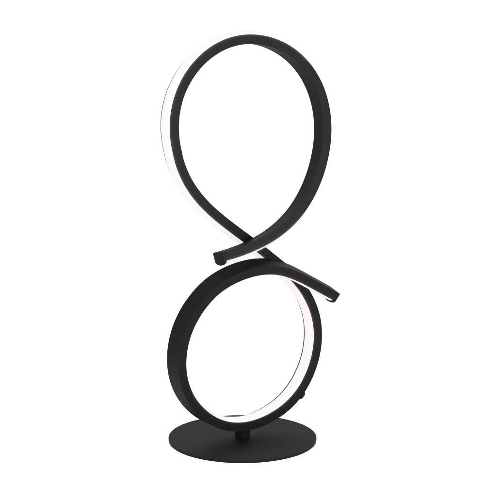 Serpins 40cm Zwart tafellamp Van Eglo - Het minimalistische en futuristische design van de lamp maakt het een stijlvolle toevoeging aan elk modern huis, terwijl de energiezuinige LED-technologie het een duurzame keuze maakt.