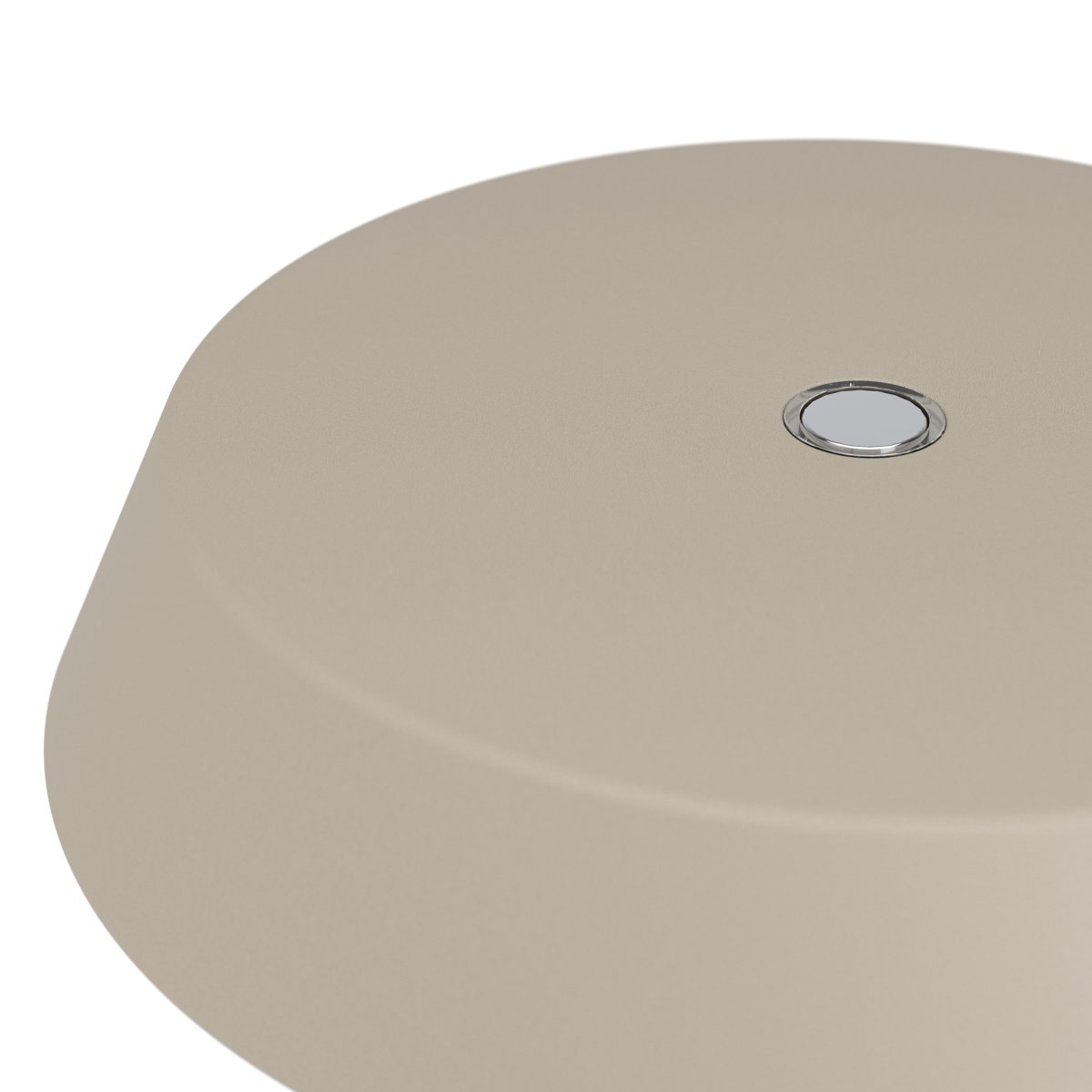 Turcio 20cm Chroom Draagbare Van Eglo - Turcio is een draagbare metalen lamp met een glanzende chromen voet en een zandkleurige, gestructureerde kap.