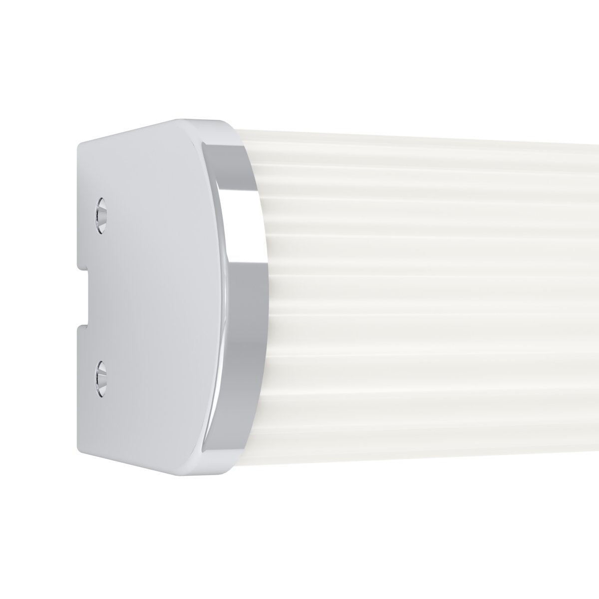 Patrovaro 35cm Wit badkamerlamp Van Eglo - De lamp heeft een geïntegreerde LED met een lichtopbrengst van 1000 lumen en de kleurtemperatuur kan in drie stappen worden aangepast, van wit tot koud wit licht.