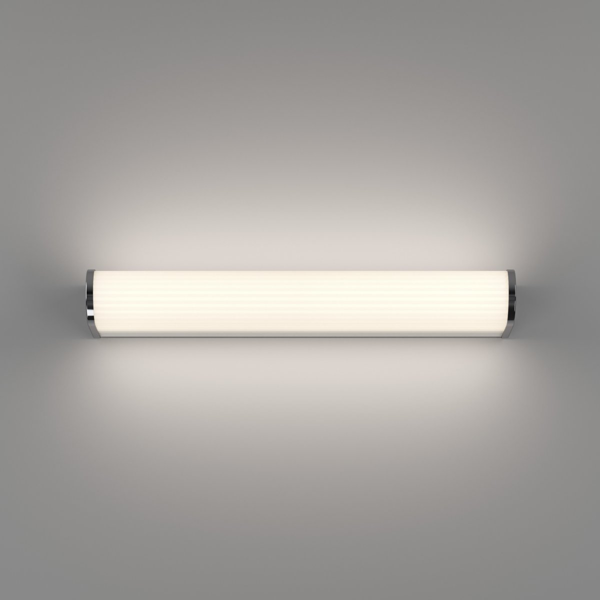 Patrovaro 35cm Wit badkamerlamp Van Eglo - De lamp heeft een geïntegreerde LED met een lichtopbrengst van 1000 lumen en de kleurtemperatuur kan in drie stappen worden aangepast, van wit tot koud wit licht.