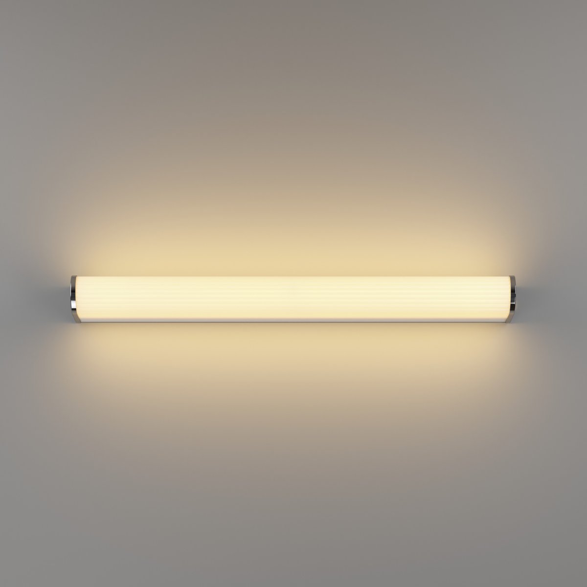 Patrovaro 60cm Wit badkamerlamp Van Eglo - De lamp heeft een geïntegreerde LED met een lichtopbrengst van 2000 lumen en de kleurtemperatuur kan in drie stappen worden aangepast, van wit tot koelwit licht.