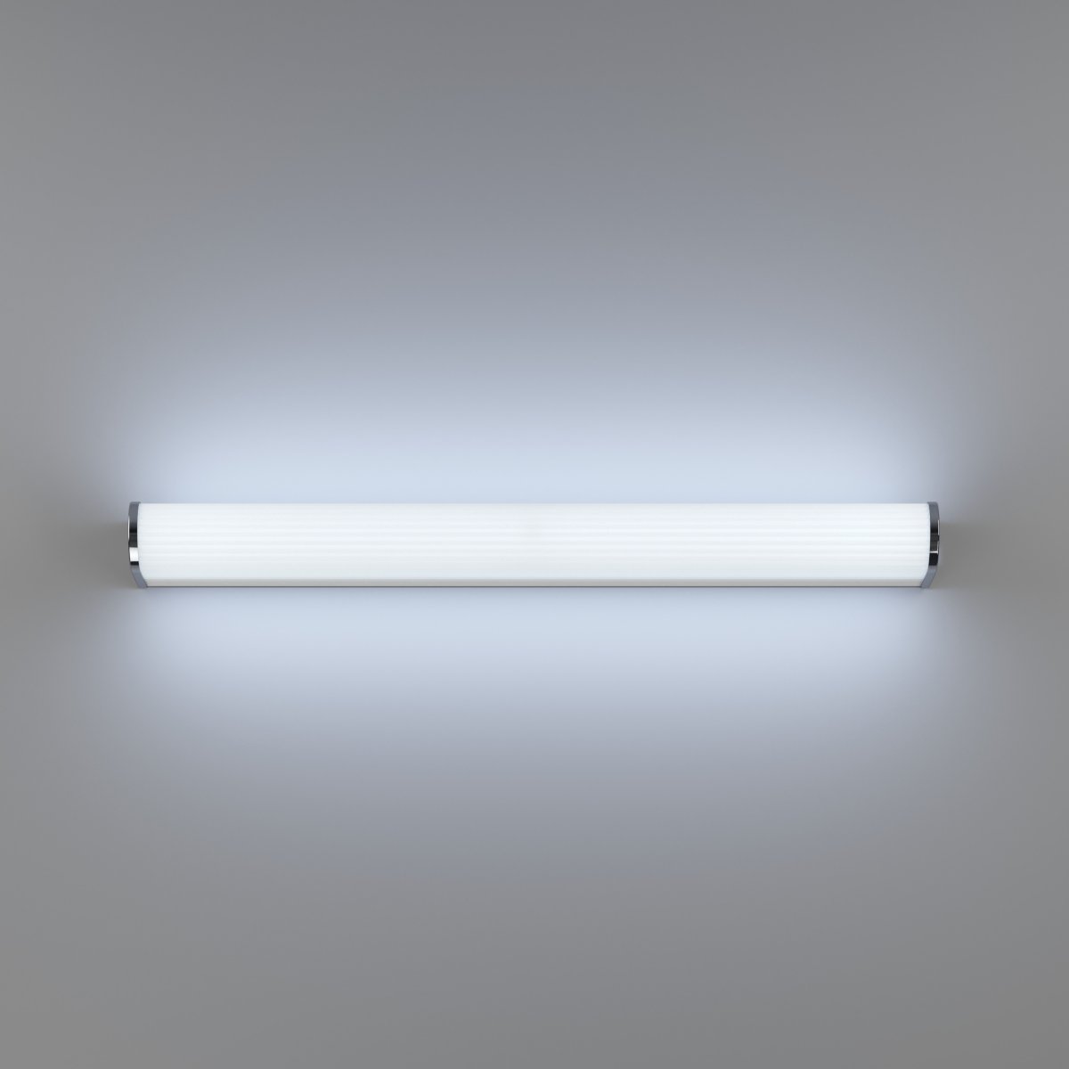 Patrovaro 60cm Wit badkamerlamp Van Eglo - De lamp heeft een geïntegreerde LED met een lichtopbrengst van 2000 lumen en de kleurtemperatuur kan in drie stappen worden aangepast, van wit tot koelwit licht.
