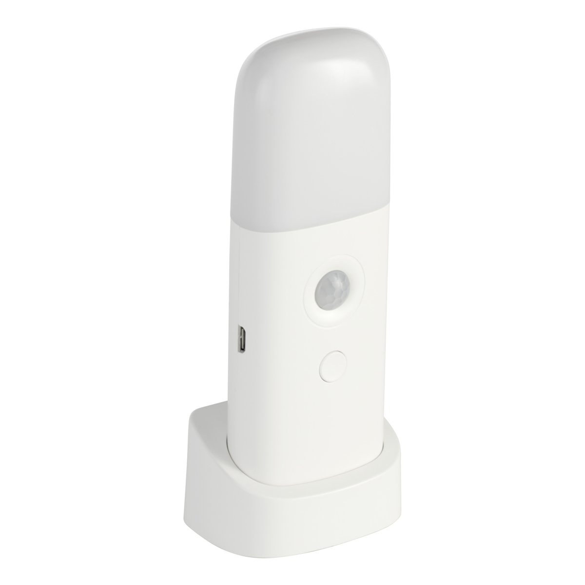 Merta Wit Draagbare Van Eglo - De lamp wordt geleverd met een station waarop hij gemakkelijk kan worden geplaatst, bijvoorbeeld op een nachtkastje, een plank of een bureau.