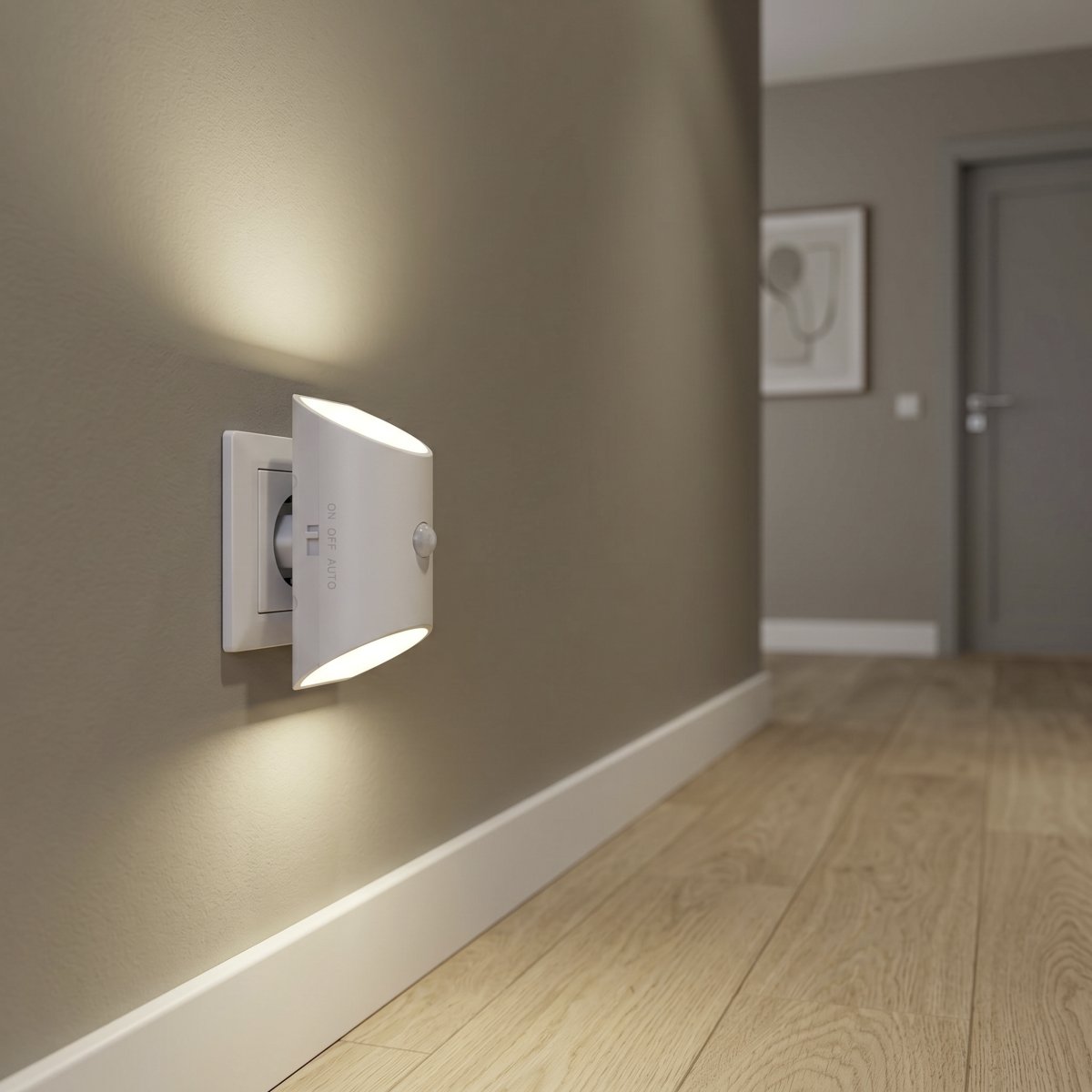 Merta Wit wandlamp Van Eglo - Wanneer de lamp op een hoogte van 1,2 meter wordt geplaatst, kan de sensor beweging detecteren tot een afstand van 5 meter binnen een hoek van 120°.