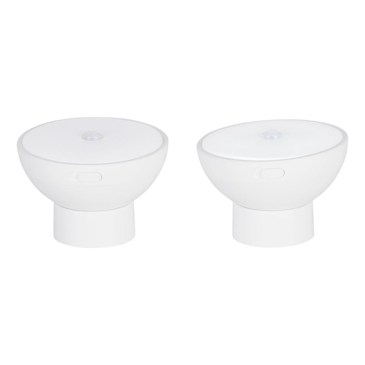Eidani 2 Stuks Wit kinderlamp Van Eglo - In de AAN-stand brandt de lamp continu, terwijl de bewegingssensor alleen wordt geactiveerd wanneer de aan/uit-schakelaar in de AUTO-stand staat.