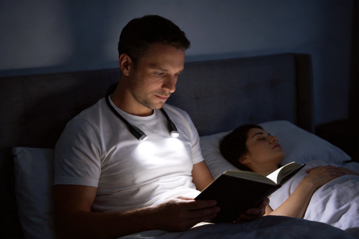 Yamenzi Zwart Draagbare Van Eglo - Yamenzi is een slimme en flexibele LED-lamp die comfortabel om je nek past en gericht licht geeft zonder dat je je handen hoeft te gebruiken.