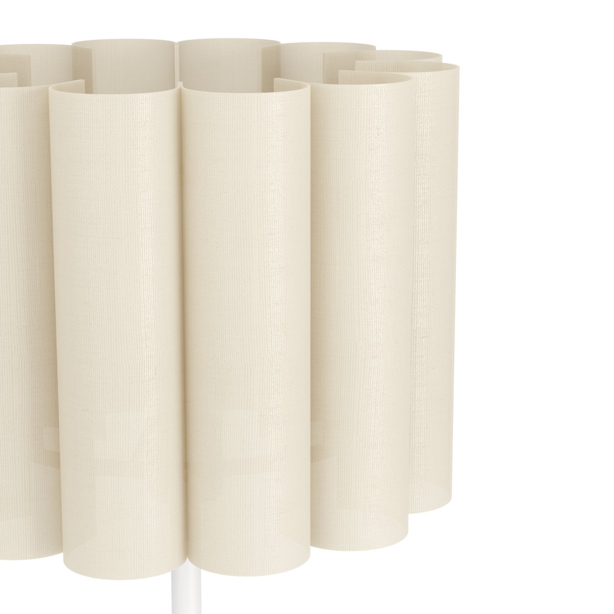 Collegrilli 23cm Beige tafellamp Van Eglo - De Collegrilli tafellamp heeft een beige textielen kap die de natuurlijke structuur van linnen nabootst en een eenvoudige lampvoet van wit metaal.
