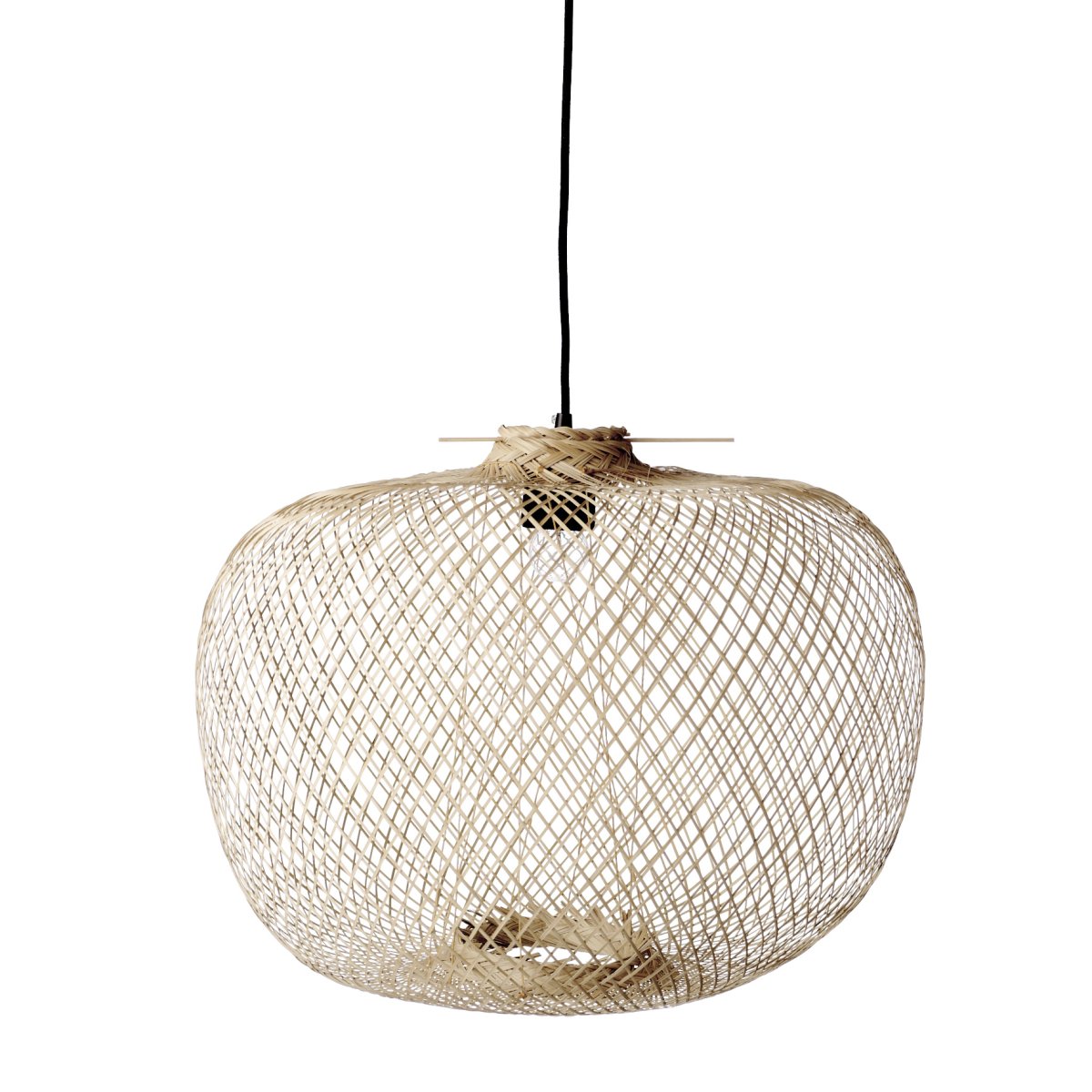 Rodi Ø42 Natuur hanglamp Van Bloomingville - De natuurlijke structuur geeft de lamp een warme uitstraling en cre&euml;ert een huiselijke sfeer.