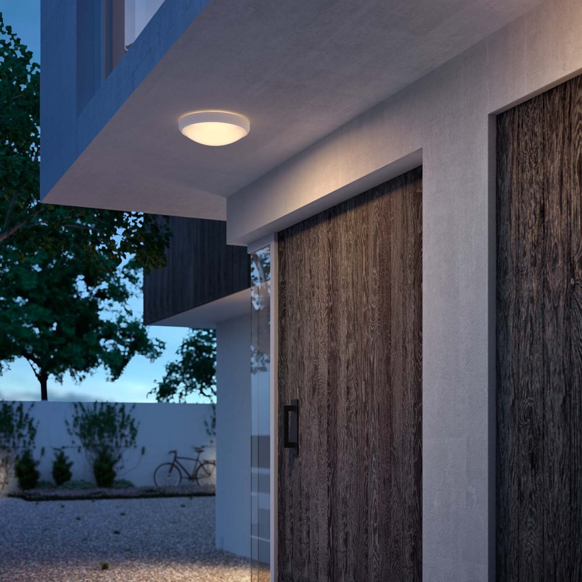 Doris Wit Van Philips - Gemaakt van metaal met een wit frame en een witte kap die een goed, warm wit licht van hoge kwaliteit verspreidt.