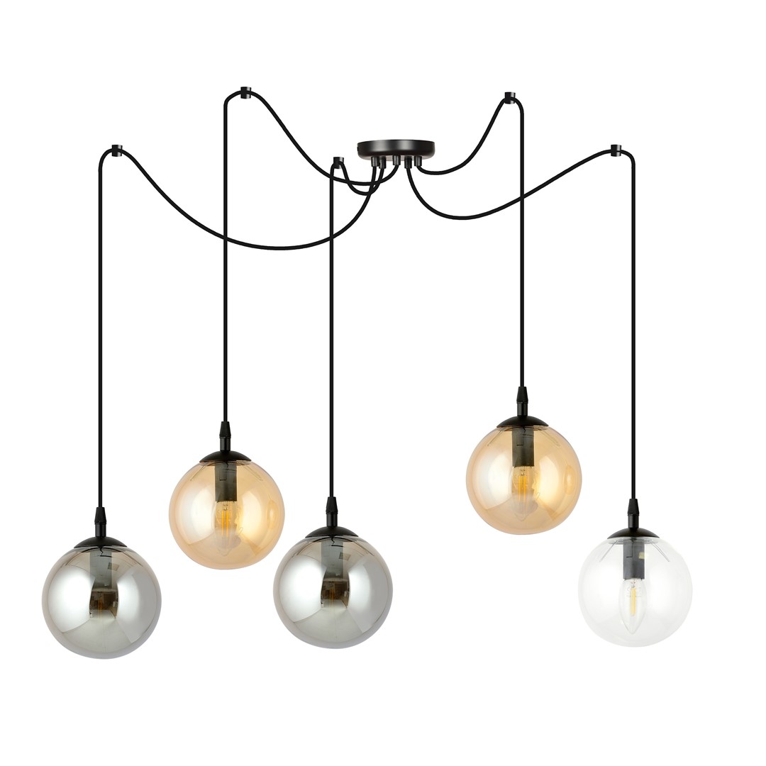 Gigi 70cm Veelkleurig hanglamp Van Emibig Lighting - De minimalistische stijl past bij de laatste trends, maar behoudt toch een tijdloze elegantie.