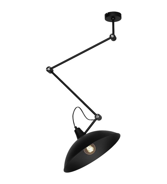 Melos Ø37 Zwart hanglamp Van Artera - De lamp hangt aan het plafond met drie scharnieren, die u precies in de gewenste hoek kunt zetten.