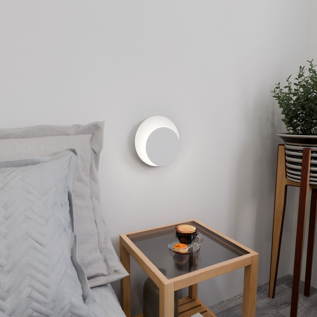Circle 22cm Wit wandlamp Van Emibig Lighting - Tegelijkertijd vervult het zijn functie perfect en is het ideaal voor plaatsing in de woonkamer, slaapkamer of hal.