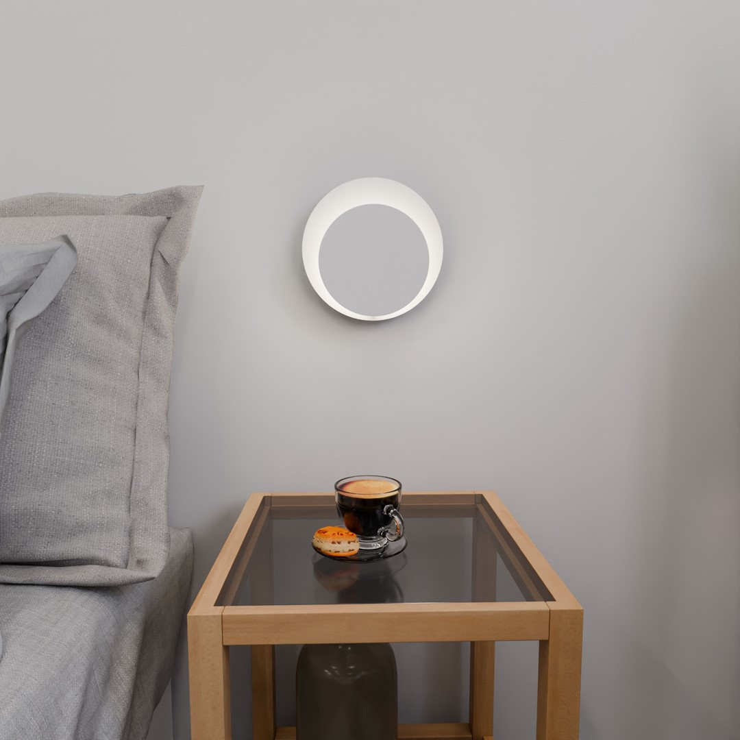 Circle 22cm Wit wandlamp Van Emibig Lighting - Tegelijkertijd vervult het zijn functie perfect en is het ideaal voor plaatsing in de woonkamer, slaapkamer of hal.