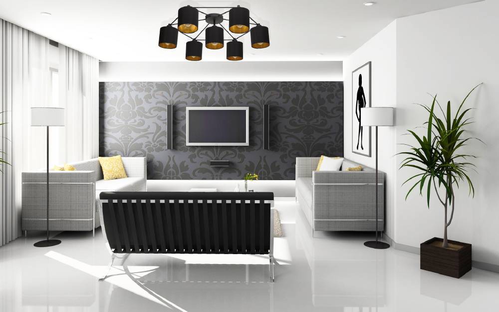 Staiti 84cm Zwart plafondlamp Van Eglo - De robuuste constructie en het opvallende design maken deze lamp tot een centraal element in uw interieur en een gespreksonderwerp voor alle gasten.
