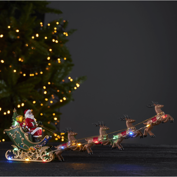 Deerville Veelkleurig Van Star Trading - Plaats de decoratie op een plank of tafel.
