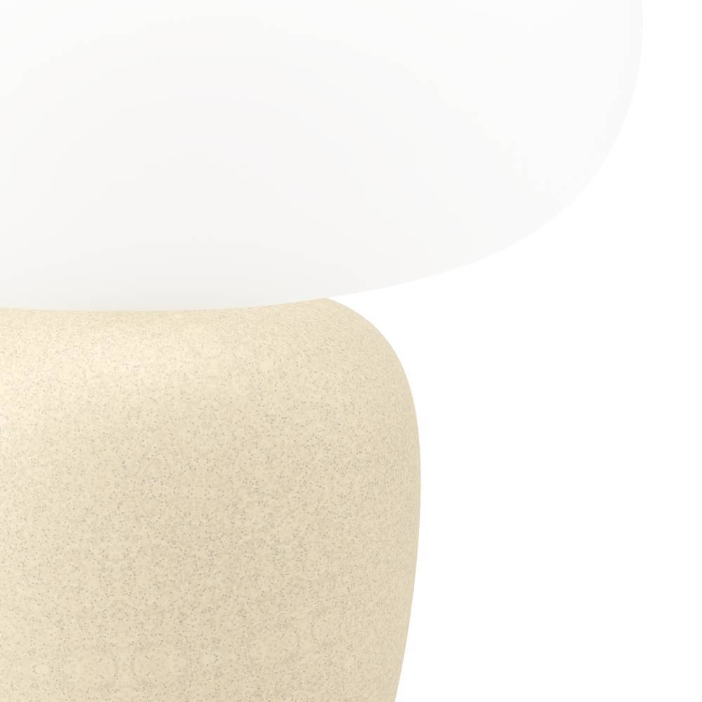 Cahuama 30cm Lichtbruin tafellamp Van Eglo - Het ontwerp van de lamp doet denken aan natuurlijke vormen en cre&euml;ert een aangename sfeer in de kamer.