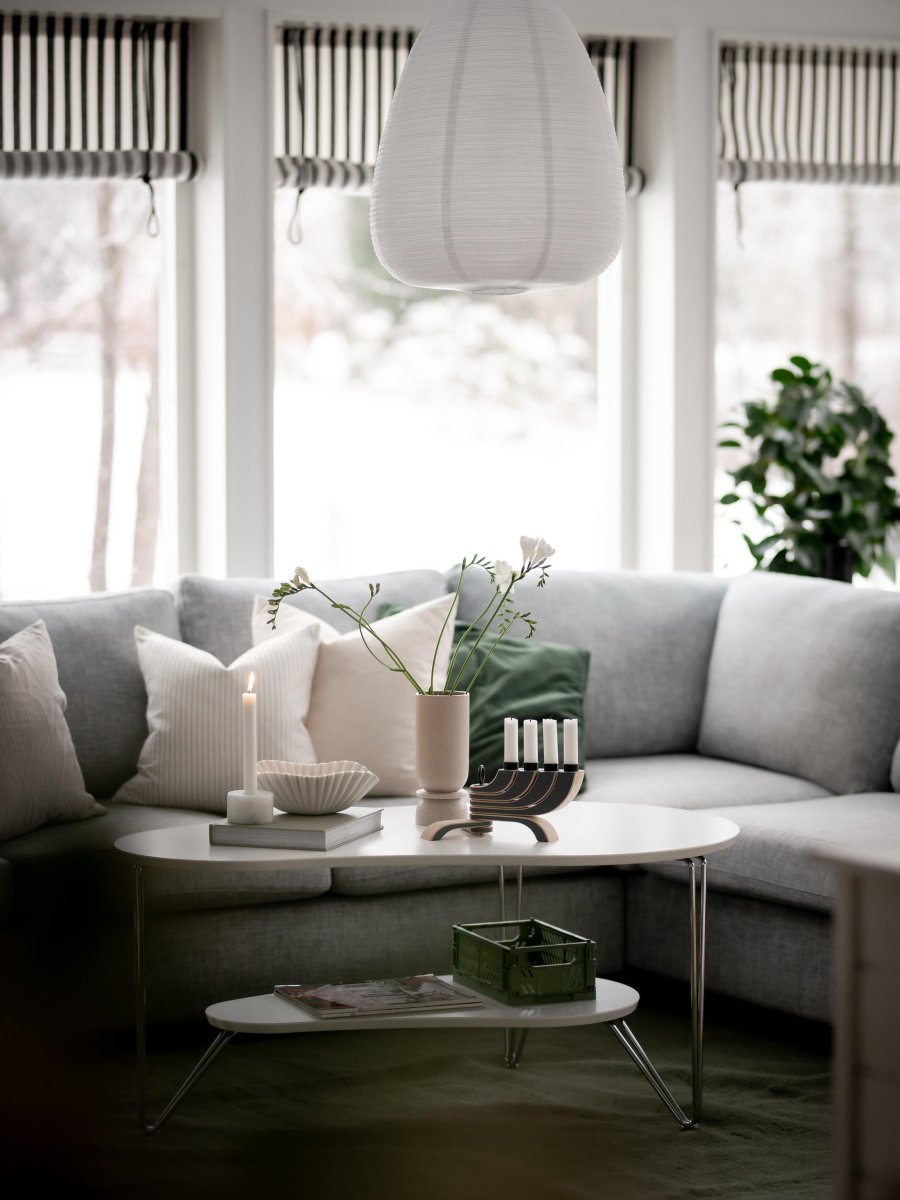 Maki Lampenkap Ø43 Excl. Ophangsysteem Wit hanglamp Van PR Home - Rijstpapierscherm Maki met dicht, onregelmatig metaaldraad dat een prachtig patroon cre&euml;ert.