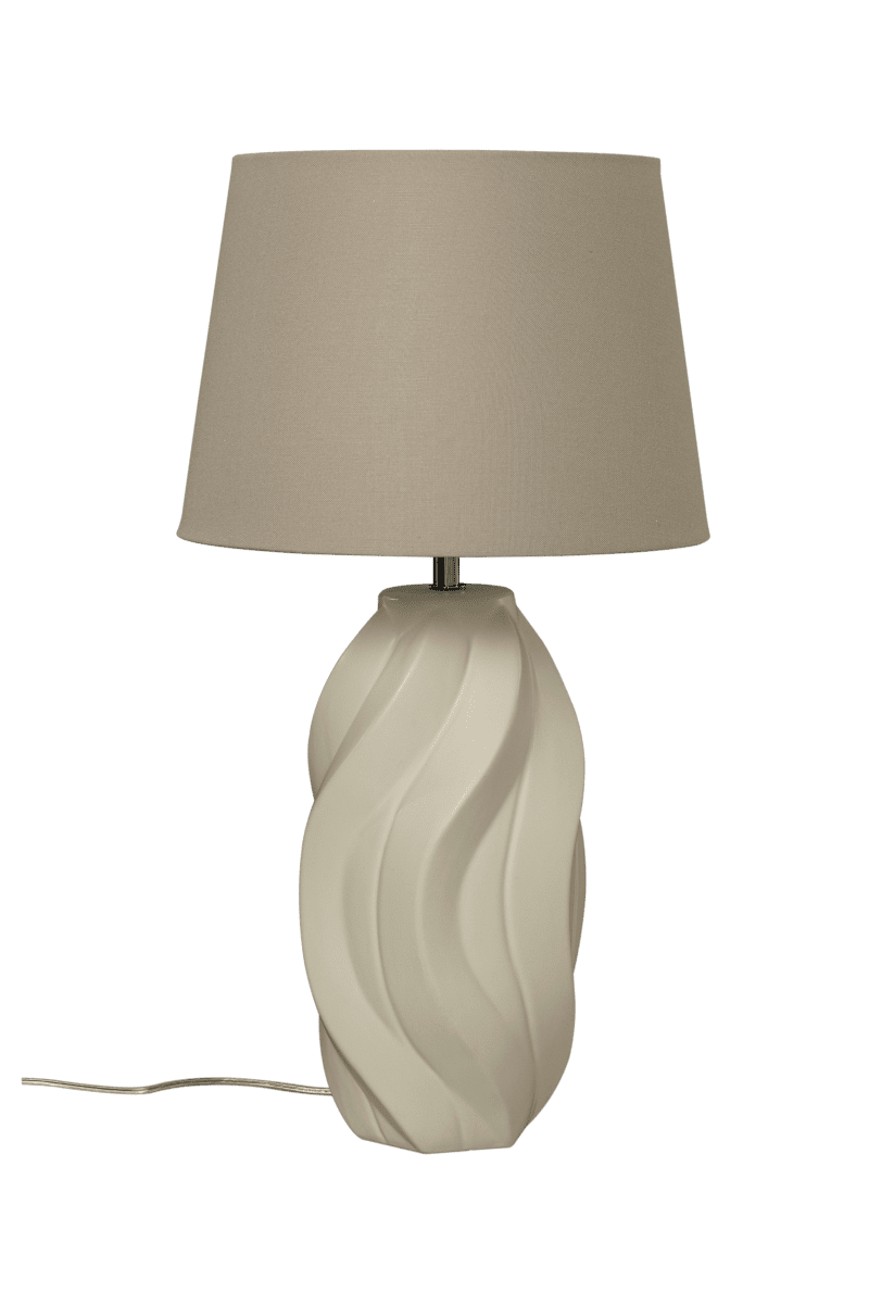 Fiorella 65cm Natuurlijk wit tafellamp Van Aneta Lighting - Fiorella is meer dan alleen een lamp &ndash; Het is een kunstwerk dat uw huis een verfijnde en ontspannende uitstraling geeft.