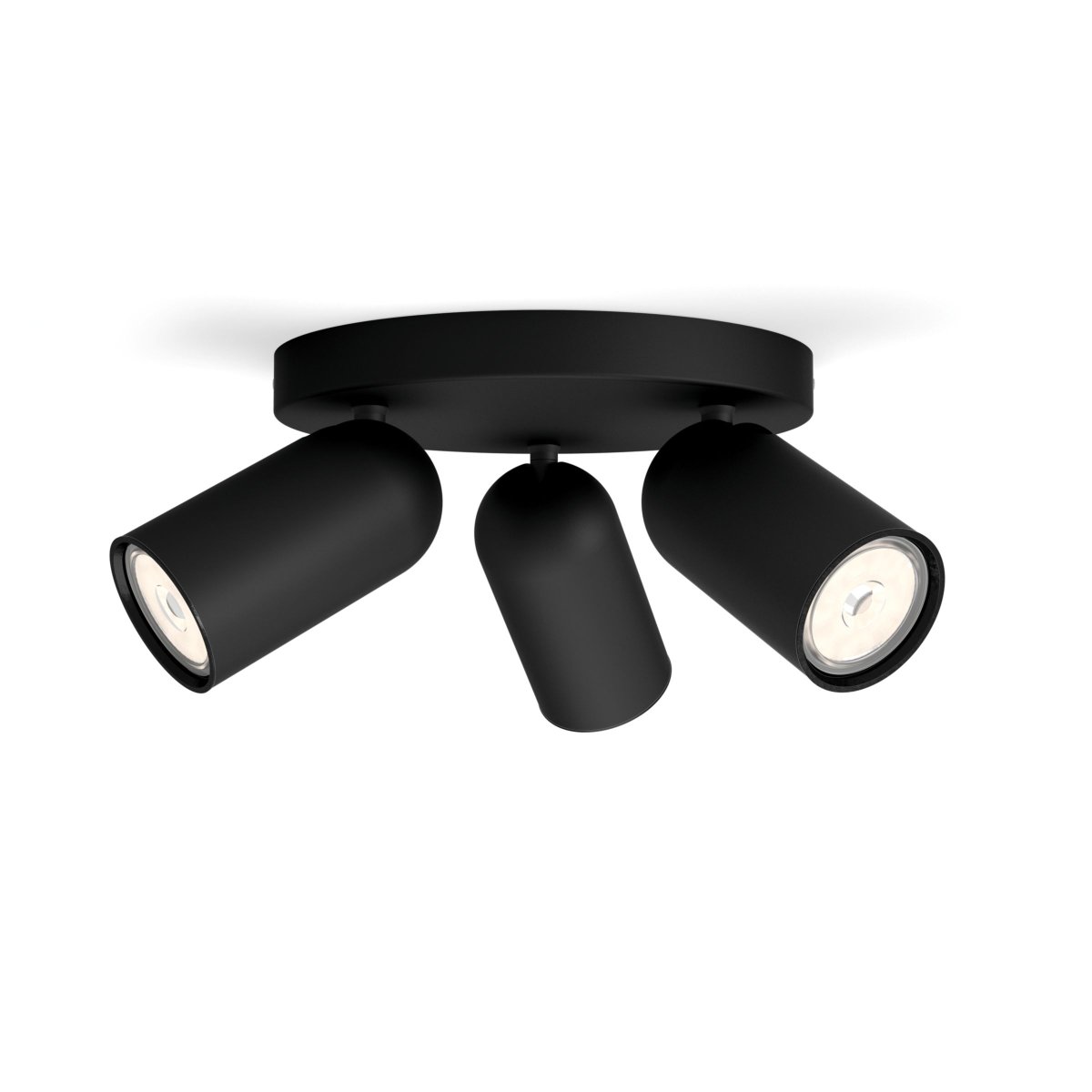 Pongee 3 Zwart spot Van Philips - Hij maakt deel uit van de myLiving Contemporary serie, waar elegante vormen samenkomen met hoogwaardige verlichting, aangepast aan de hedendaagse woning.