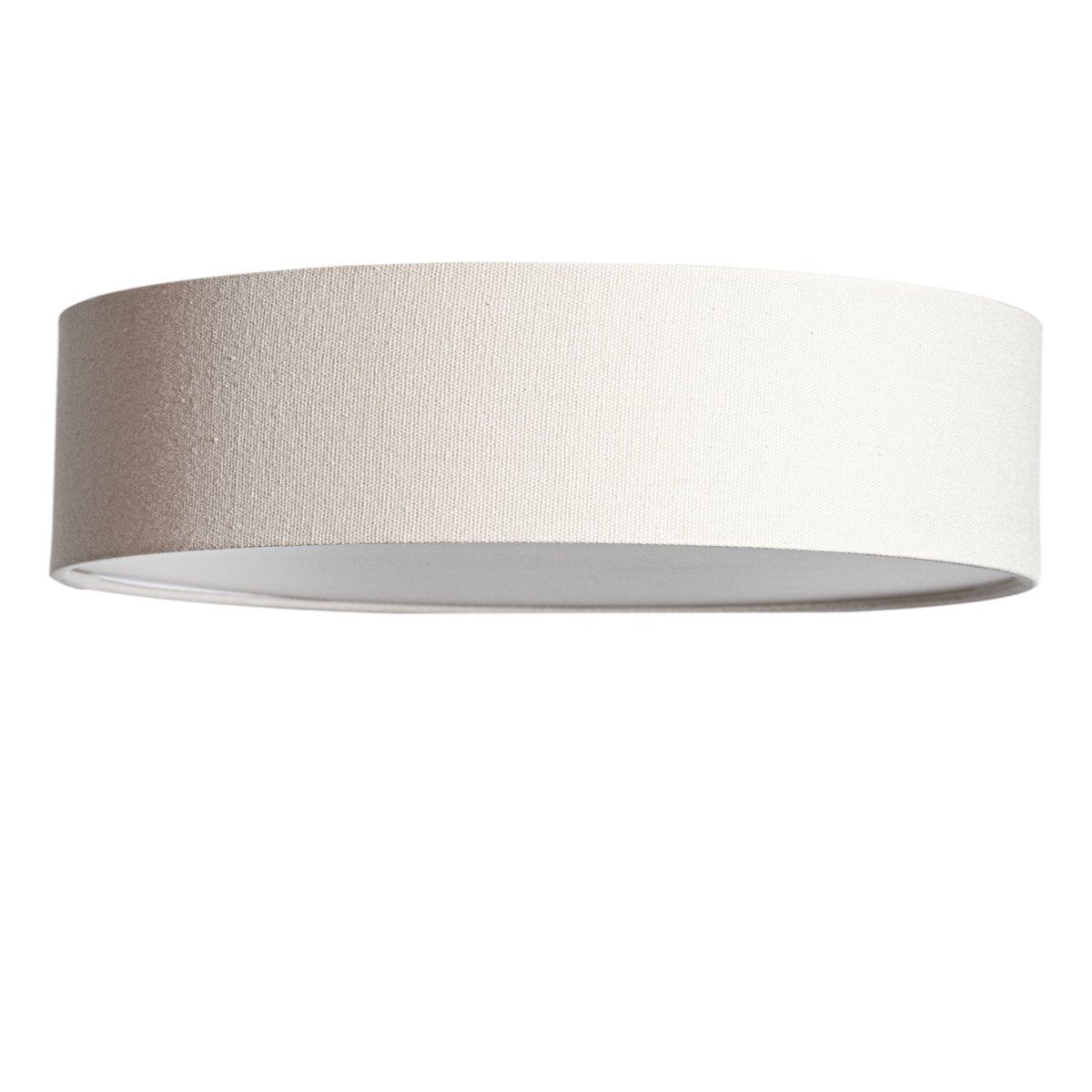 Abbie Ø38 Beige plafondlamp Van Cottex - Abbie is een stijlvolle plafondlamp met een beige textielen kap die een natuurlijke en warme sfeer aan de kamer geeft.