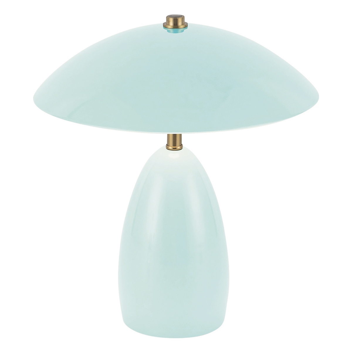 Poppy 27cm Lichtblauw Draagbare Van Elstead Lighting - Poppy heeft een ge&iuml;ntegreerde 3W LED met een lichtopbrengst van 112 lumen en is dimbaar in drie standen.