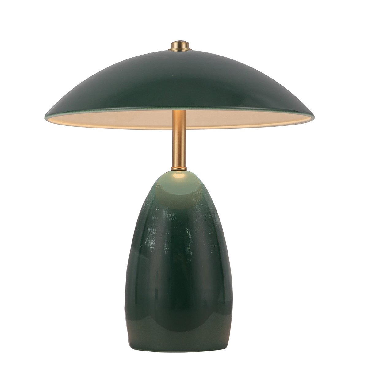 Poppy 27cm Groente Draagbare Van Elstead Lighting - Poppy heeft een ge&iuml;ntegreerde 3W LED met een lichtopbrengst van 112 lumen en is dimbaar in drie standen.