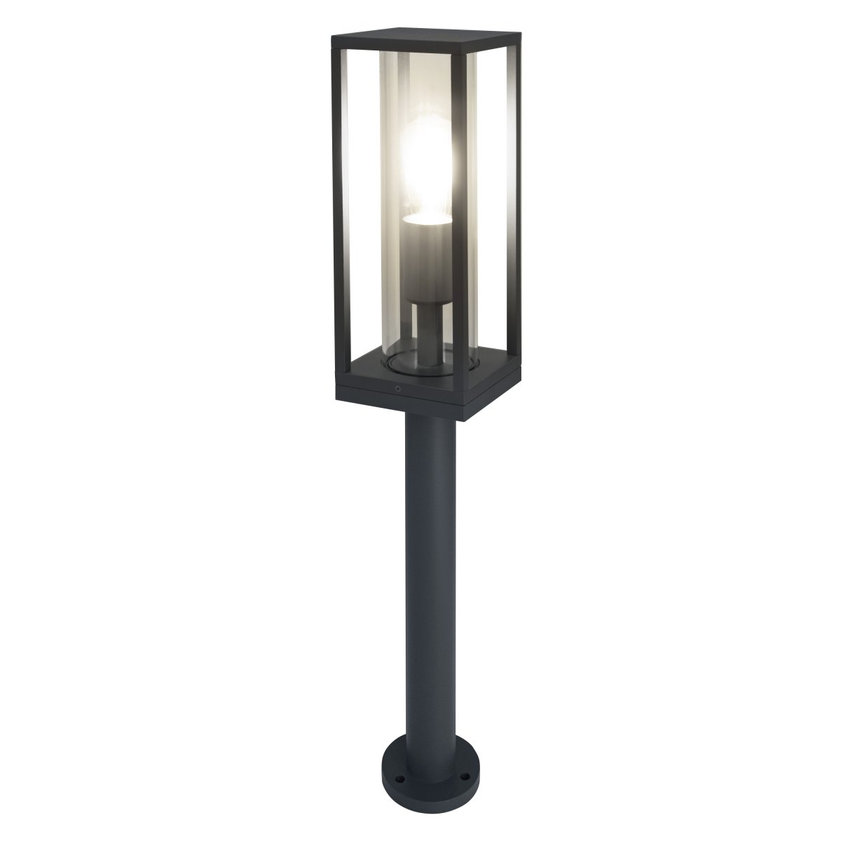 Frame 60cm Donkergrijs lichtpaaltjes Van Ledvance - Gemaakt van aluminium en glas, geeft het een helder en functioneel licht en is het bovendien beschermd tegen weersinvloeden en vocht dankzij de IP44-classificatie.