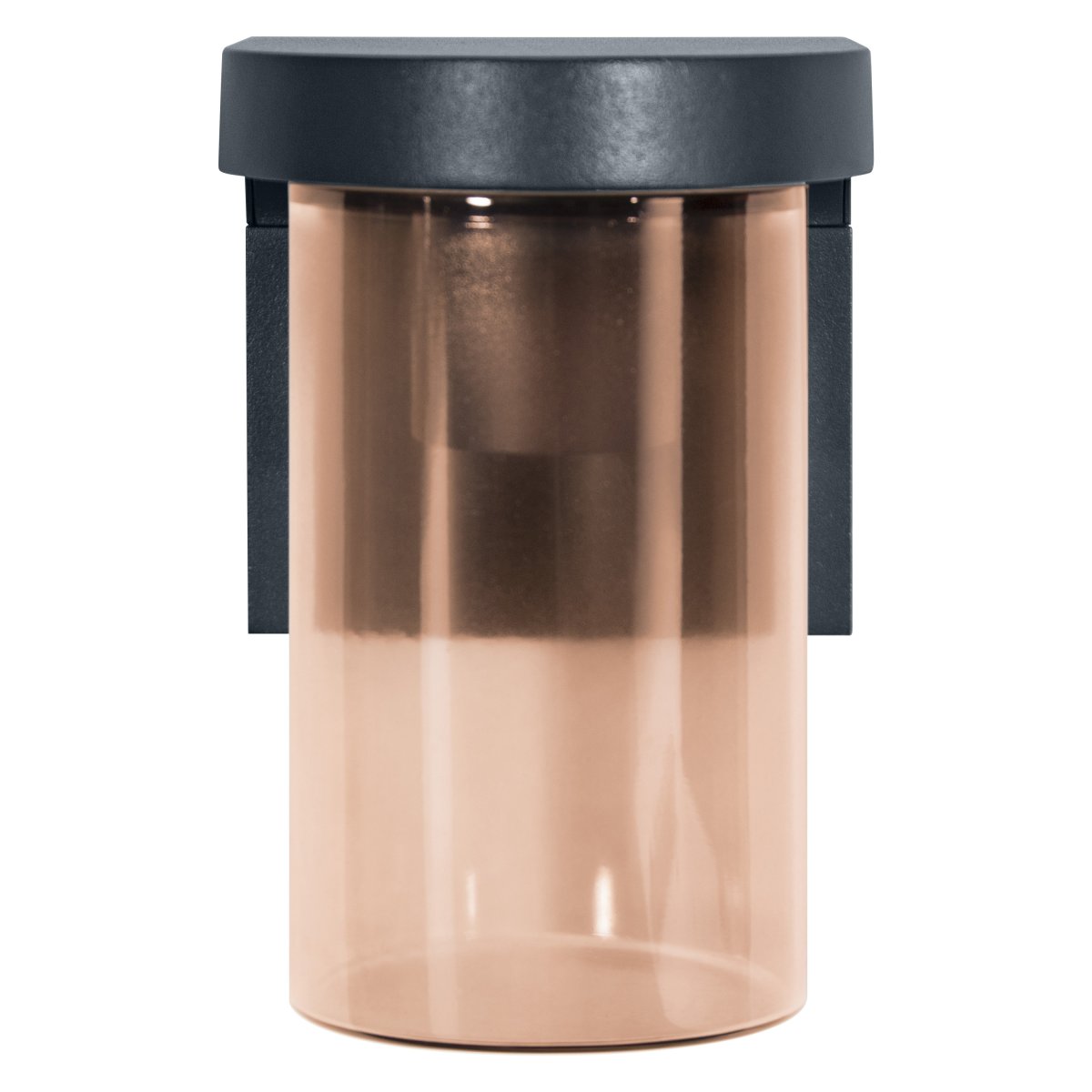 Cascade Donkergrijs buitenlamp Van Osram - Deze lamp is gemaakt van aluminium en amberkleurig glas en geeft prachtig en effici&euml;nt licht.