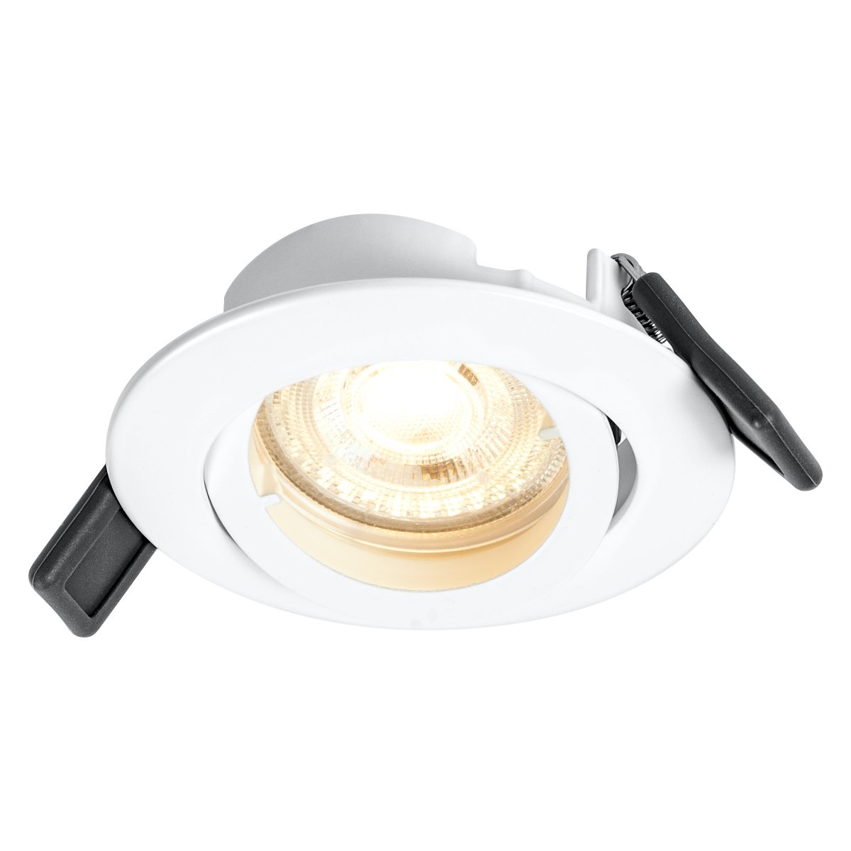 Recess twist Incl. GU10 4W Wit Van Ledvance - Deze wordt met een snoer in het plafond (meegeleverd) aangesloten op de meegeleverde GU10-lamphouder en vervolgens zoals gebruikelijk op het lichtnet aangesloten.