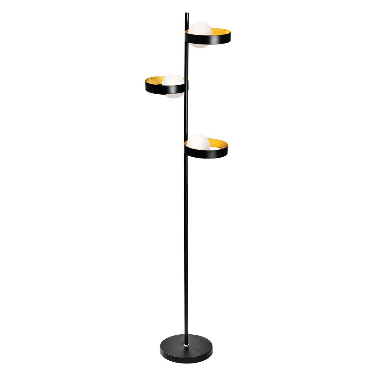 Memphis 3 Zwart vloerlamp Van Ledvance - Het is aan te raden om deze lamp in de woonkamer te plaatsen, waar hij niet alleen voor sfeerverlichting zorgt, maar ook een stijlvol detail in het interieur vormt.