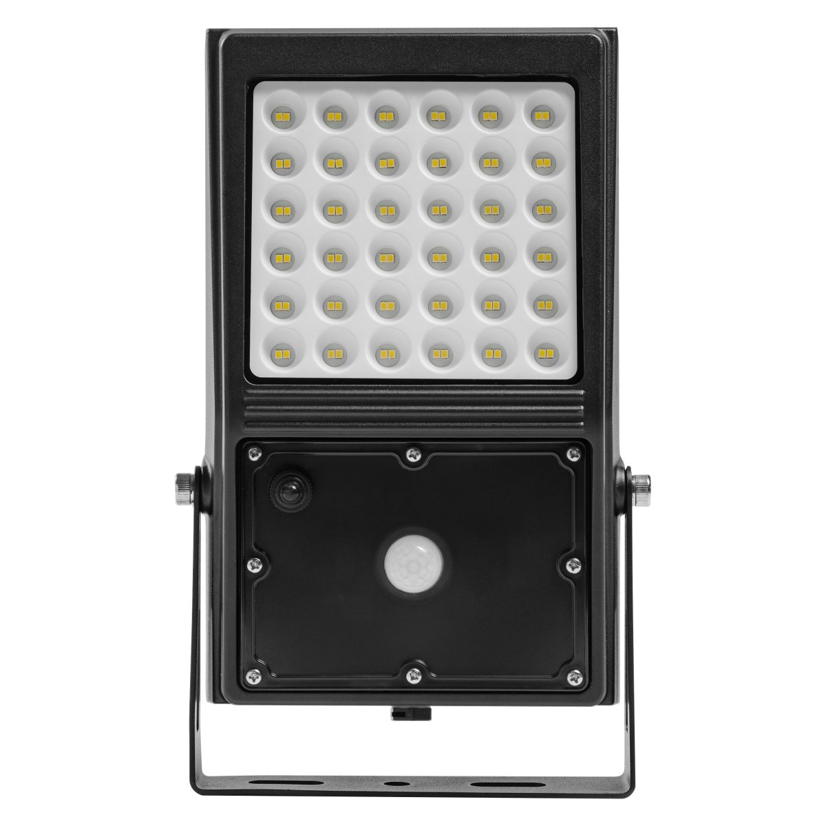 Flood Sensor 10W Zwart solarlamp Van Ledvance - De ingebouwde PIR-bewegingssensor en daglichtsensor zorgen ervoor dat de lamp automatisch aangaat als er beweging is in het donker.
