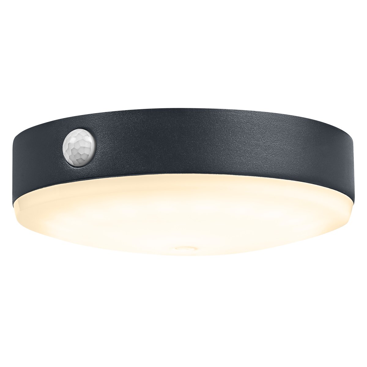 Tossa Sensor Zwart solarlamp Van Ledvance - Gemaakt van roestvrij staal en met een IP44-classificatie is het zowel weerbestendig als robuust.