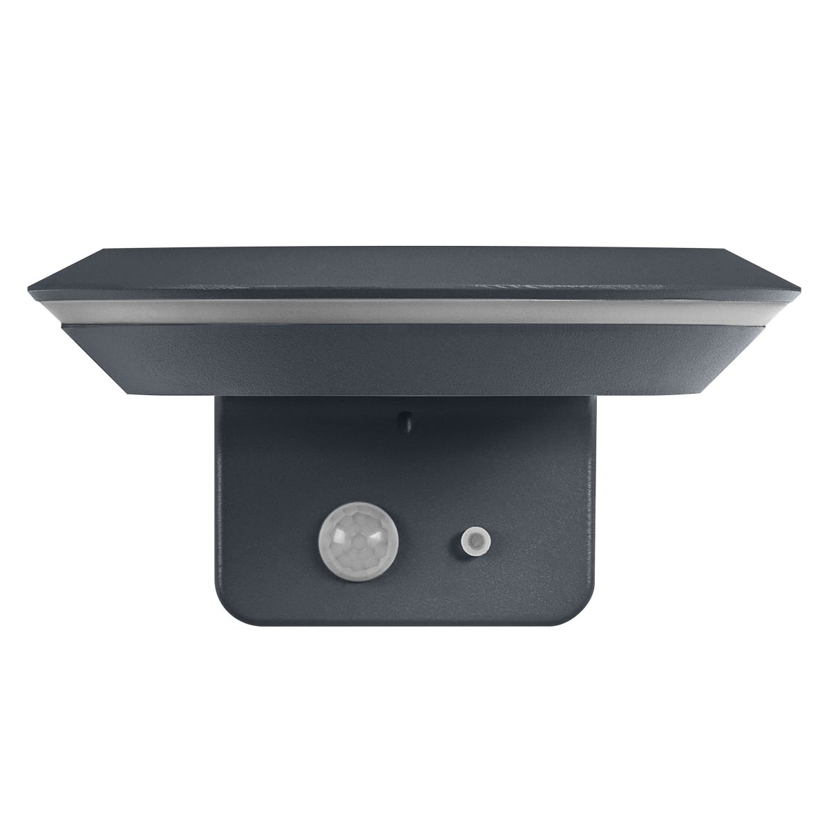 Glow Sensor Donkergrijs solarlamp Van Ledvance - Gemaakt van aluminium en met een IP44-classificatie is het zowel weerbestendig als robuust.