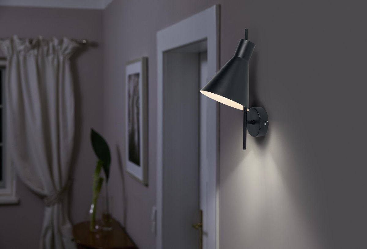 Tokio Ø14 Zwart wandlamp Van Osram - Tokio is een stijlvolle wandlamp met een modern design.