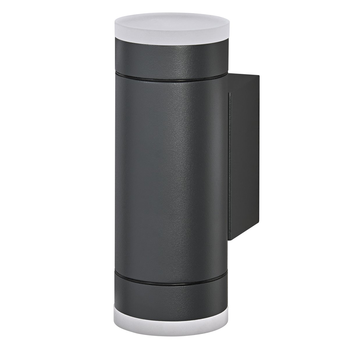 Ive Donkergrijs buitenlamp Van Osram - Gemaakt van gegoten aluminium en voorzien van een polymethylmethacrylaat diffuser, verspreidt het licht op een comfortabele manier en is het bestand tegen zware buitenomstandigheden.