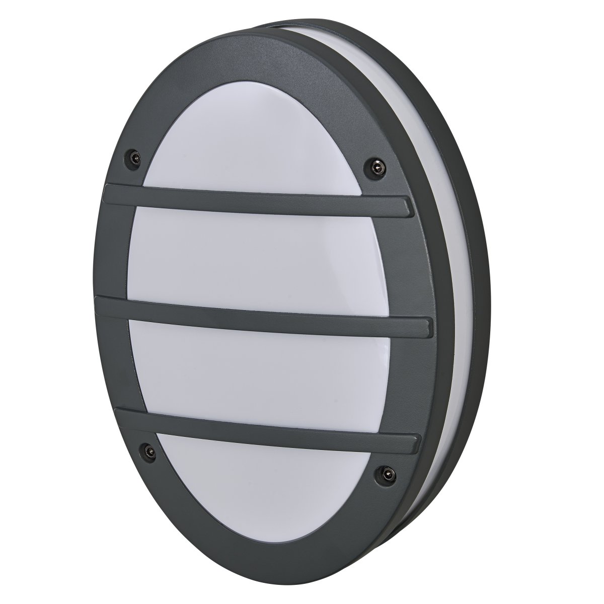 Orbick Donkergrijs buitenlamp Van Ledvance - Tillverkad av pressgjuten aluminium och med IP65-klassning, &auml;r denna lampa helt skyddad mot b&aring;de damm och vatten, vilket g&ouml;r den perfekt f&ouml;r alla v&auml;derf&ouml;rh&aring;llanden.