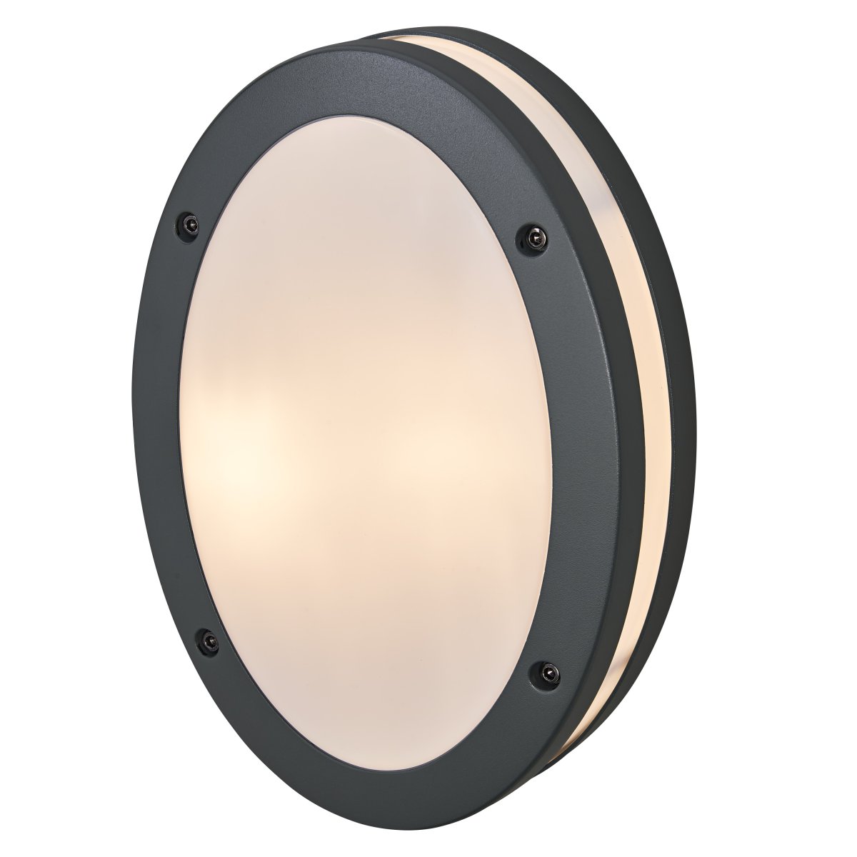 Orbi Donkergrijs buitenlamp Van Osram - Tillverkad av pressgjuten aluminium och med IP65-klassning, &auml;r denna lampa helt skyddad mot b&aring;de damm och vatten, vilket g&ouml;r den perfekt f&ouml;r alla v&auml;derf&ouml;rh&aring;llanden.