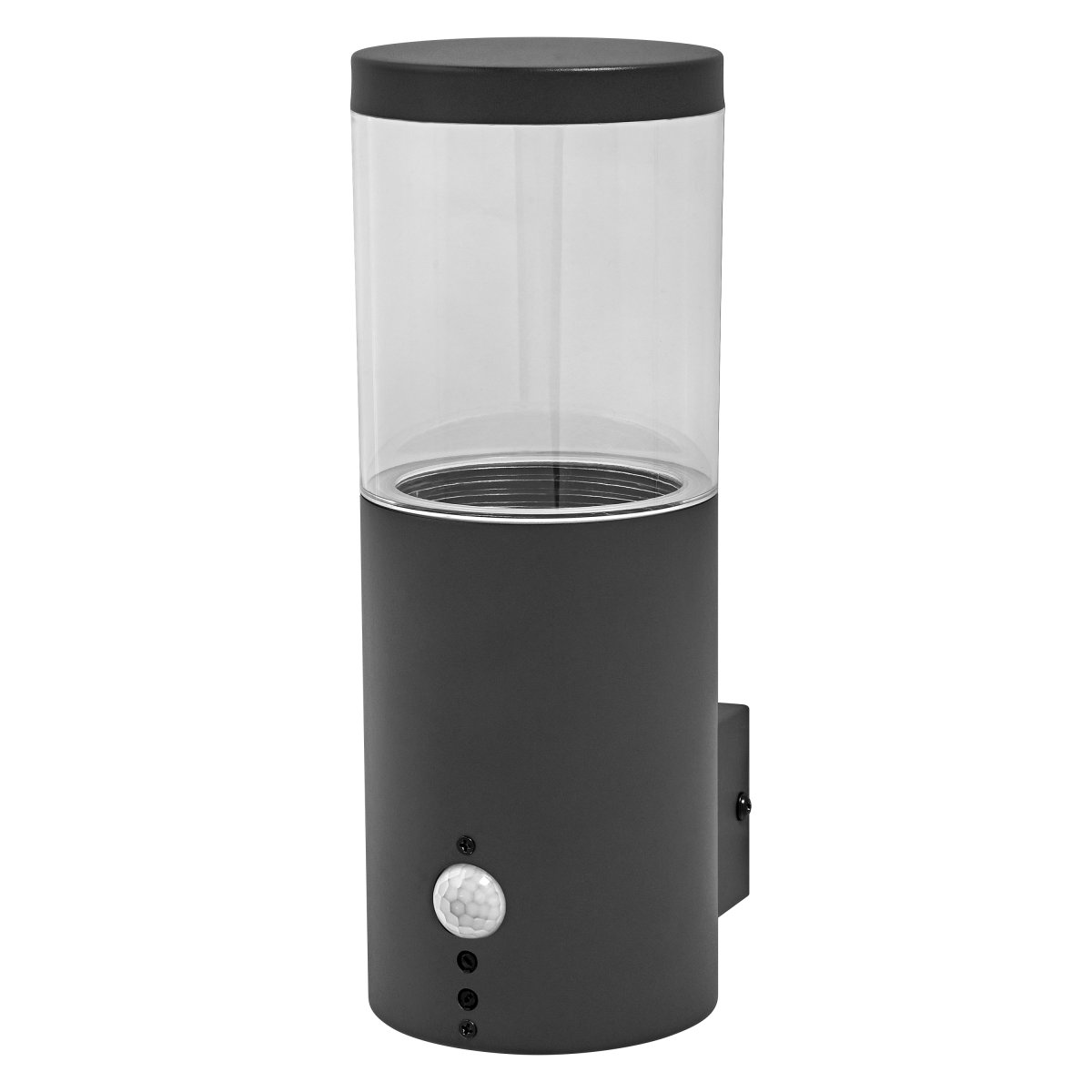 Ebro Sensor Donkergrijs buitenlamp Van Ledvance - Het is verkrijgbaar met of zonder PIR-bewegingsmelder en daglichtsensor, waardoor het ideaal is voor het automatisch inschakelen van de verlichting wanneer er beweging wordt gedetecteerd of wanneer het donker wordt.