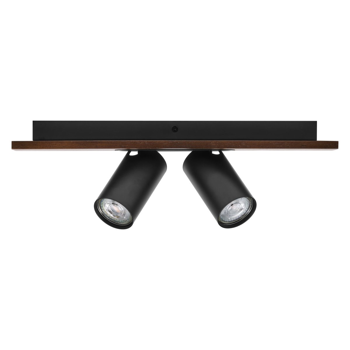 Mercury 2 Zwart spot Van Osram - Takplattan av tr&auml; i kombinationen med de r&ouml;rliga spotlightsen g&ouml;r den m&aring;ngsidig och passar in i alla hem och stilar.