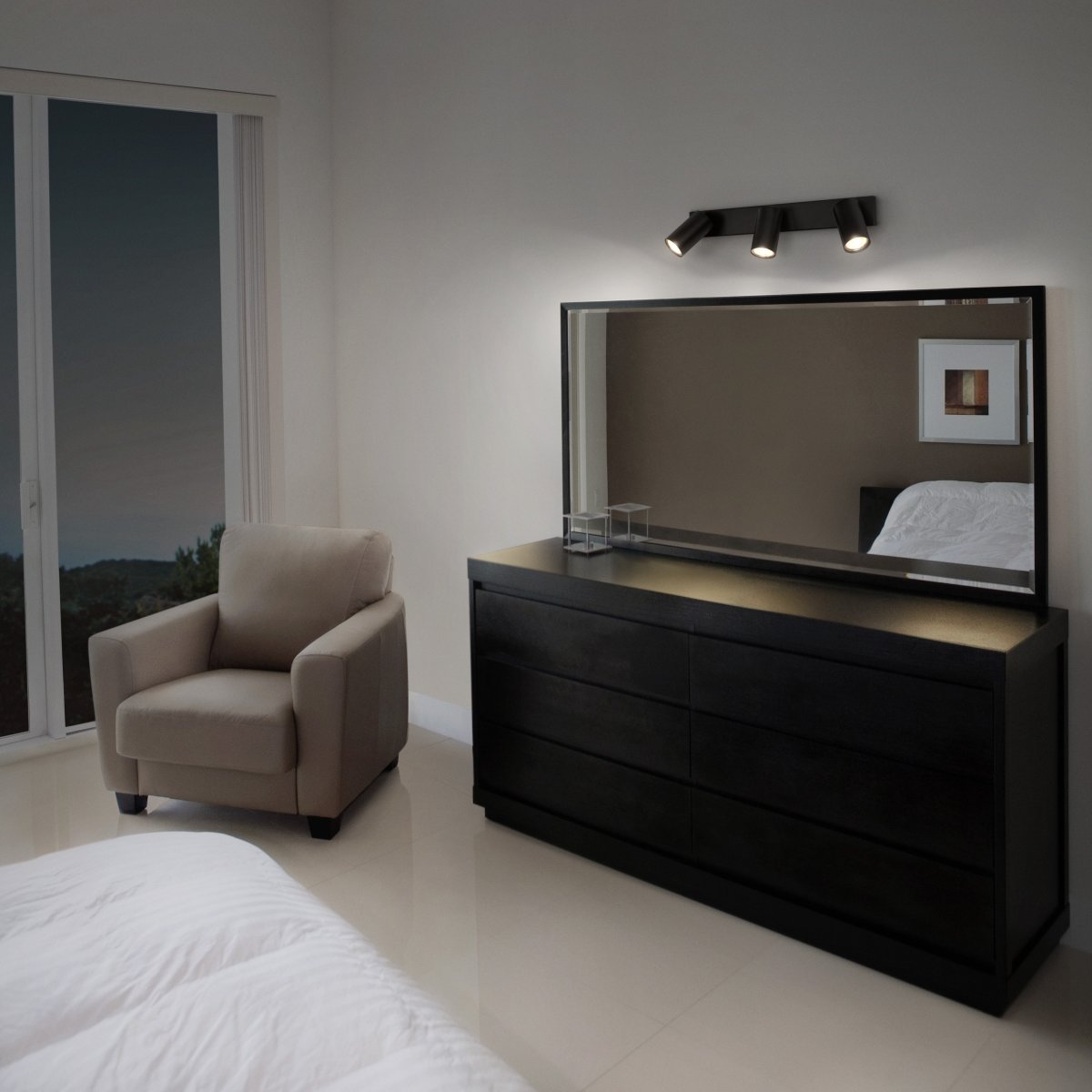 Octagon 3 Zwart spot Van Ledvance - Den n&auml;tta formen i kombination med de r&ouml;rliga spotlightsen g&ouml;r den m&aring;ngsidig och passar in i alla hem och stilar.