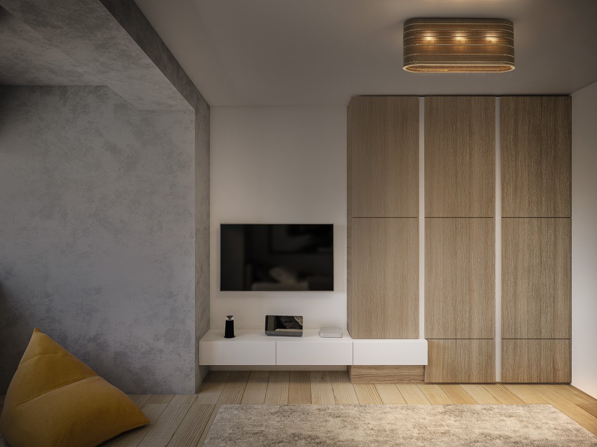 Cardboard Ovaal 60cm Bruin plafondlamp Van Ledvance - De lampenkap, die uit meerdere lagen karton bestaat, cre&euml;ert een prachtig lichtspel in de kamer wanneer deze brandt en draagt bij aan een warme en natuurlijke sfeer.