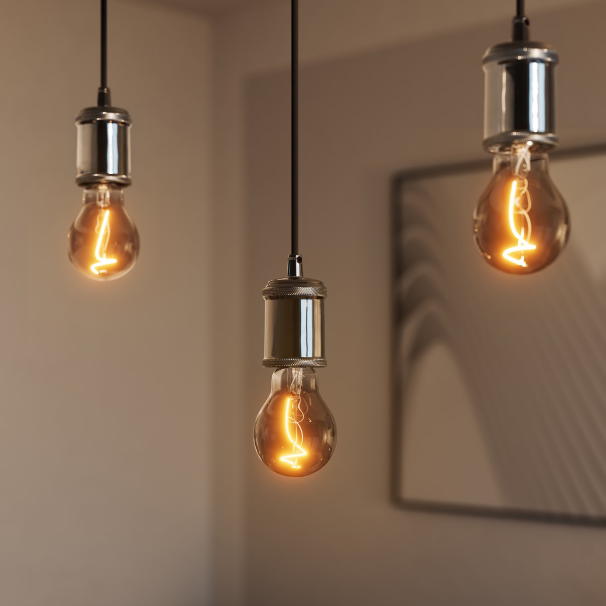 Bobbin Ø10 Donkergrijs hanglamp Van Ledvance - Det simpla upph&auml;nget ger dig m&aring;nga m&ouml;jligheter, du kan f&ouml;rslagsvis placera flera i grupp eller i rad &ouml;ver matbordet eller i vardagsrummet.