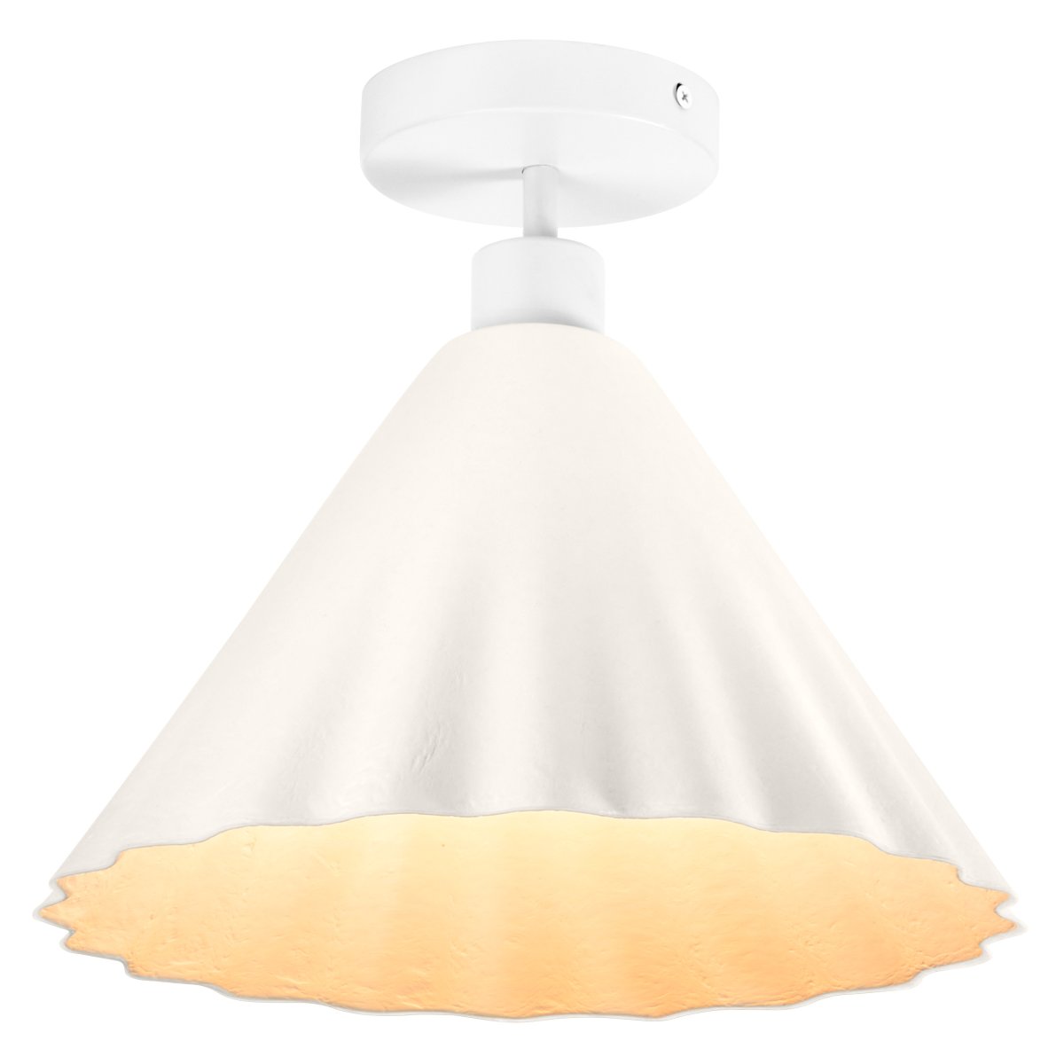 Pulp Ø30 Wit plafondlamp Van Osram - De decoratieve papieren lampenkap zorgt voor een mooie lichtspreiding in de kamer.