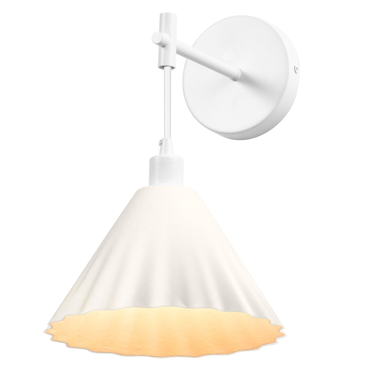 Pulp Ø20 Wit wandlamp Van Osram - Pulp is een prachtige wandlamp gemaakt van papier-mach&eacute;.