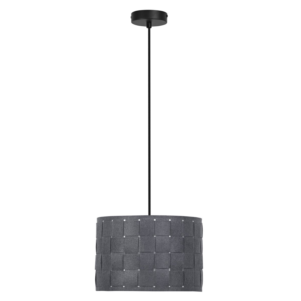 Felt Weaving Ø28 Donkergrijs hanglamp Van Ledvance - Dekorativ pendel med sk&auml;rm gjord av fl&auml;tad filt vilket ger en fin och varm ljusspridning i rummet.