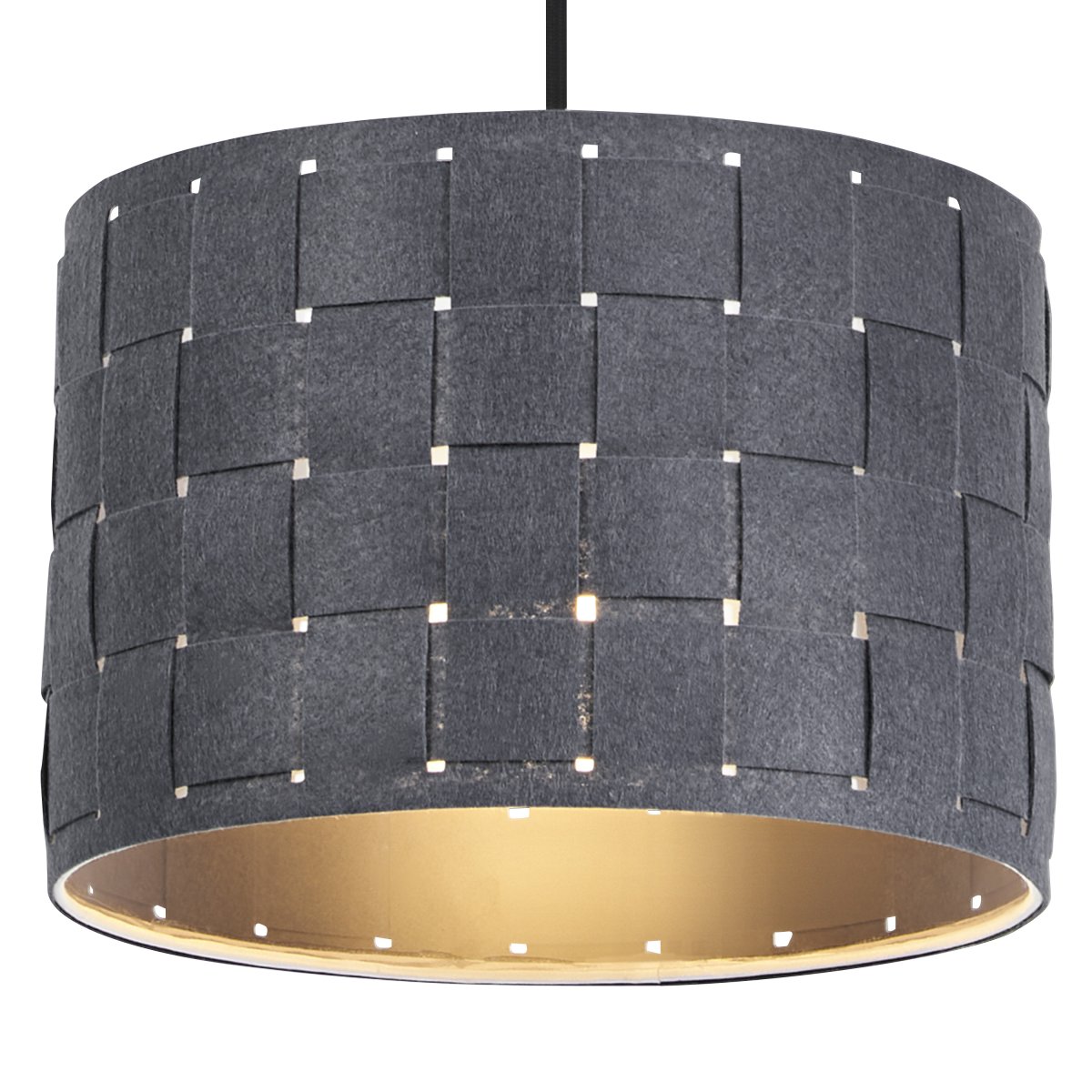 Felt Weaving Ø28 Donkergrijs hanglamp Van Ledvance - Dekorativ pendel med sk&auml;rm gjord av fl&auml;tad filt vilket ger en fin och varm ljusspridning i rummet.