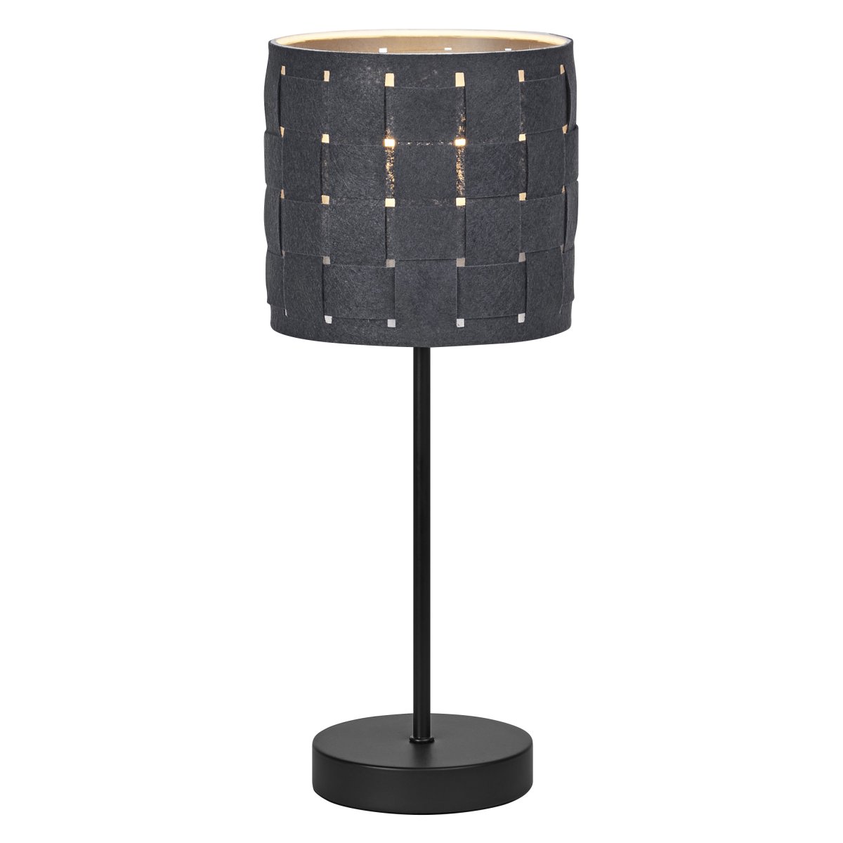 Felt Weaving 40cm Donkergrijs tafellamp Van Ledvance - Dekorativ bordslampa med sk&auml;rm gjord av fl&auml;tad filt vilket ger en fin och varm ljusspridning i rummet.