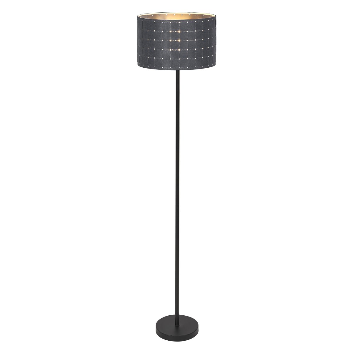 Felt Weaving Donkergrijs vloerlamp Van Ledvance - Dekorativ golvlampa med sk&auml;rm gjord av fl&auml;tad filt vilket ger en fin och varm ljusspridning i rummet.